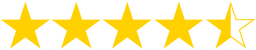 stamped.io 4 and a half stars rating