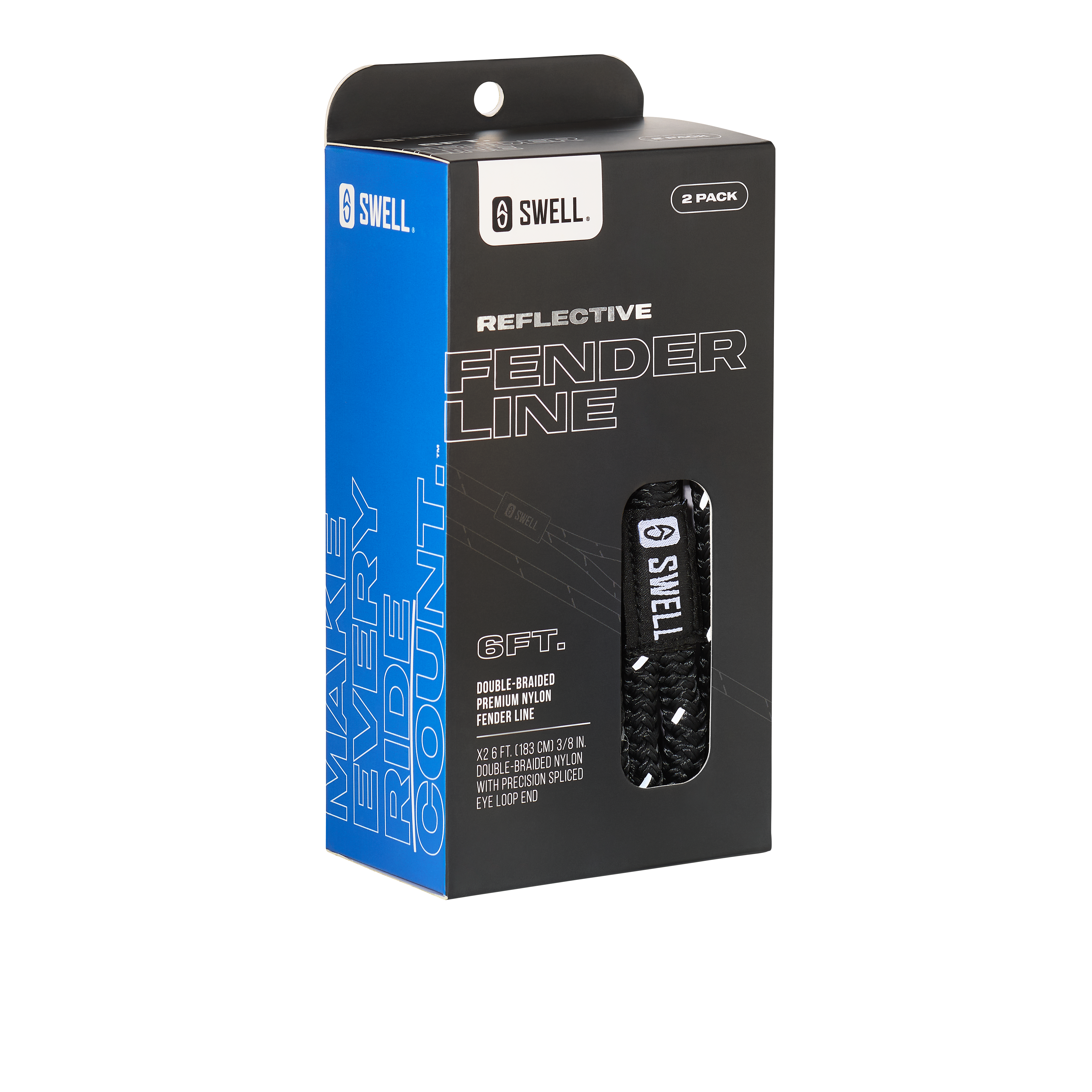 Reflective Double Braided Fender Line 6 ft. 3/8 in. - 2-Pack