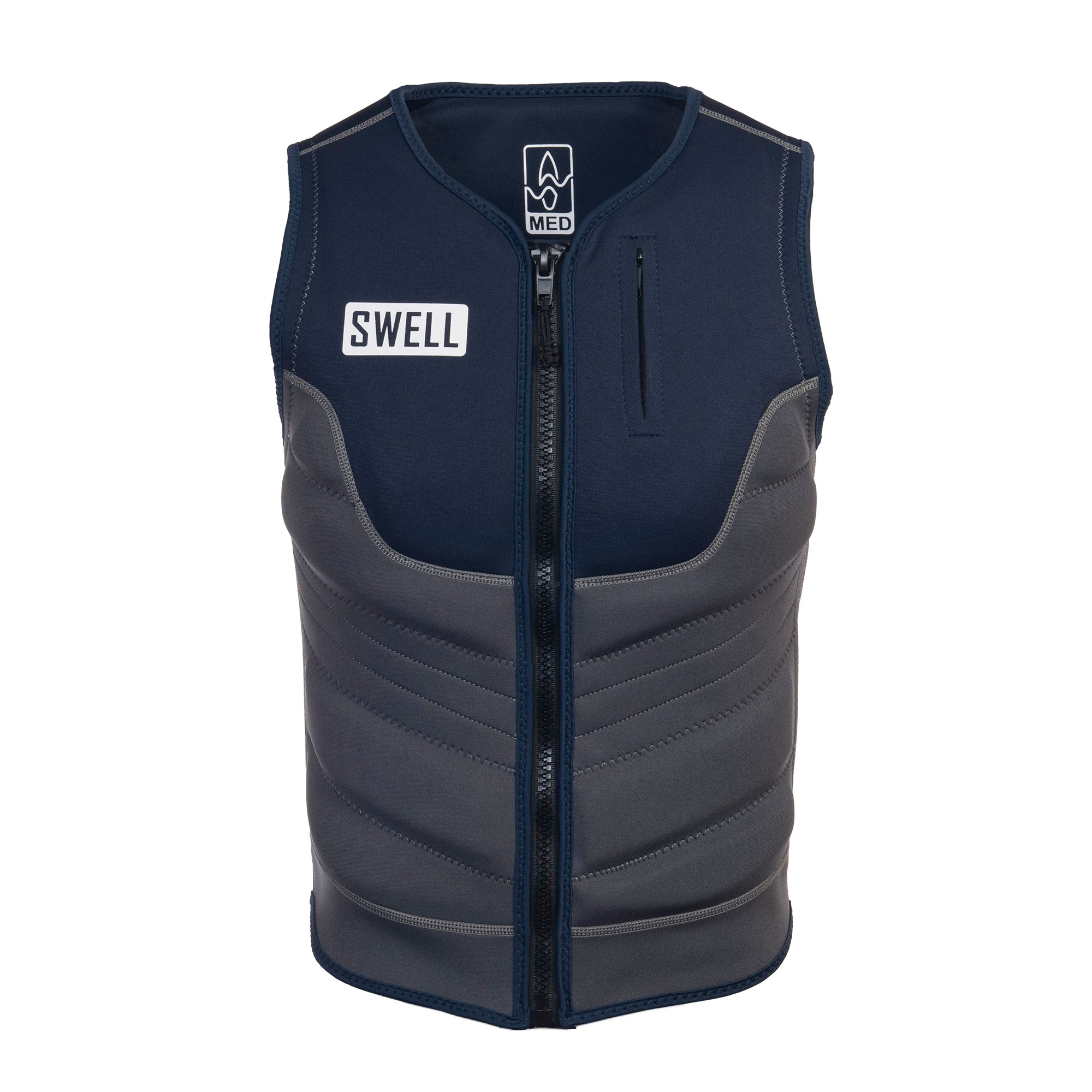 SWELL Comp Vest - Men's Navy - Neoprene Jacket - SWELL Wakesurf