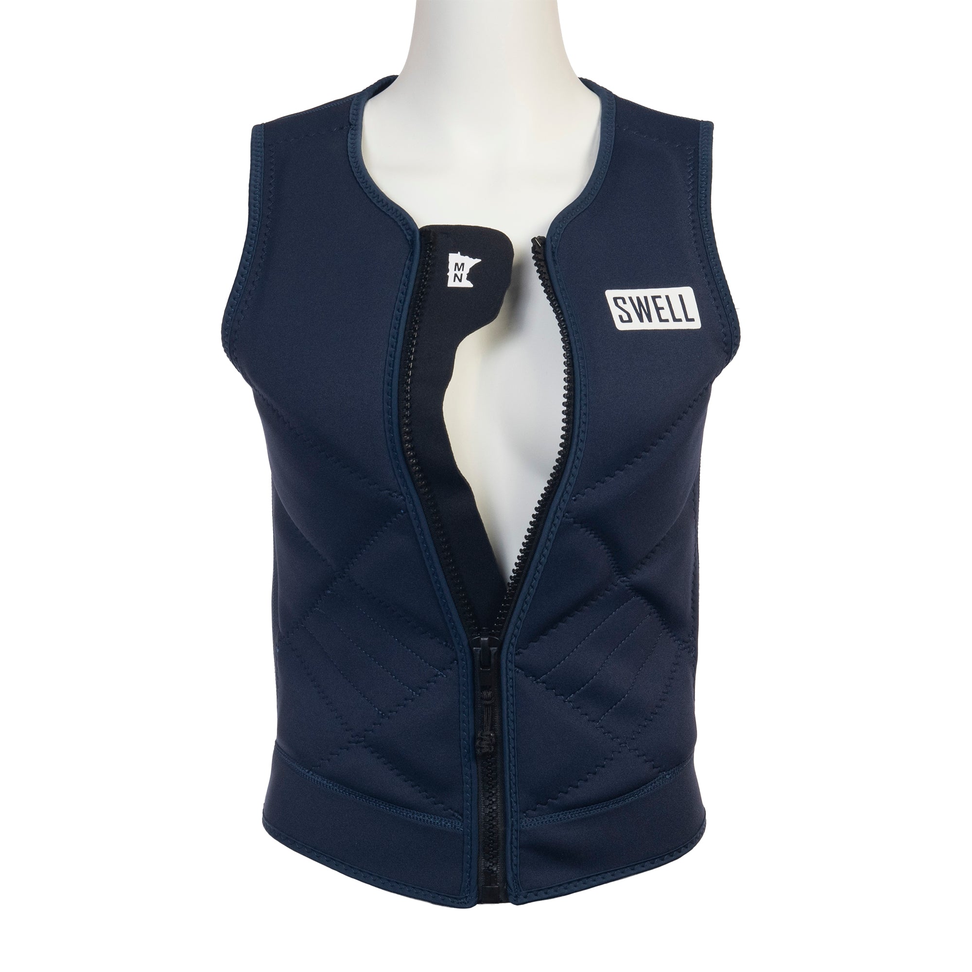 SWELL Comp Vest - Women's Navy - Neoprene Jacket - SWELL Wakesurf