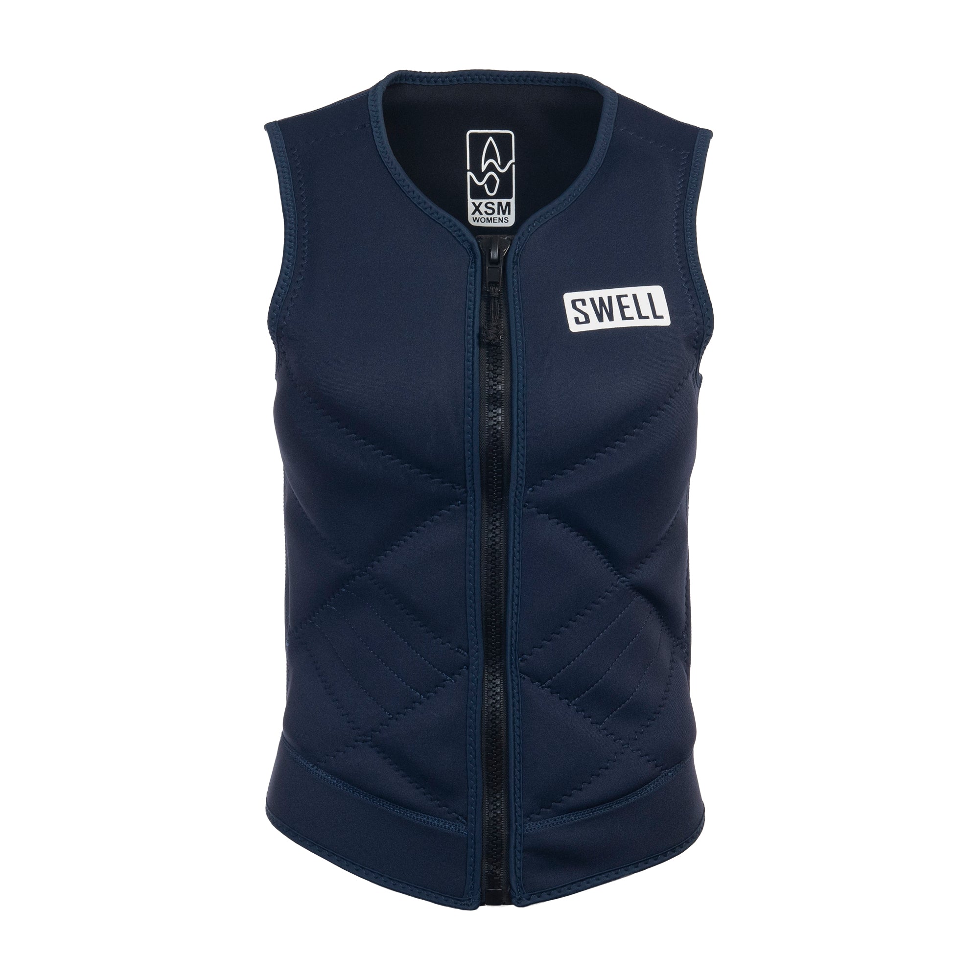 SWELL Comp Vest - Women's Navy - Neoprene Jacket - SWELL Wakesurf