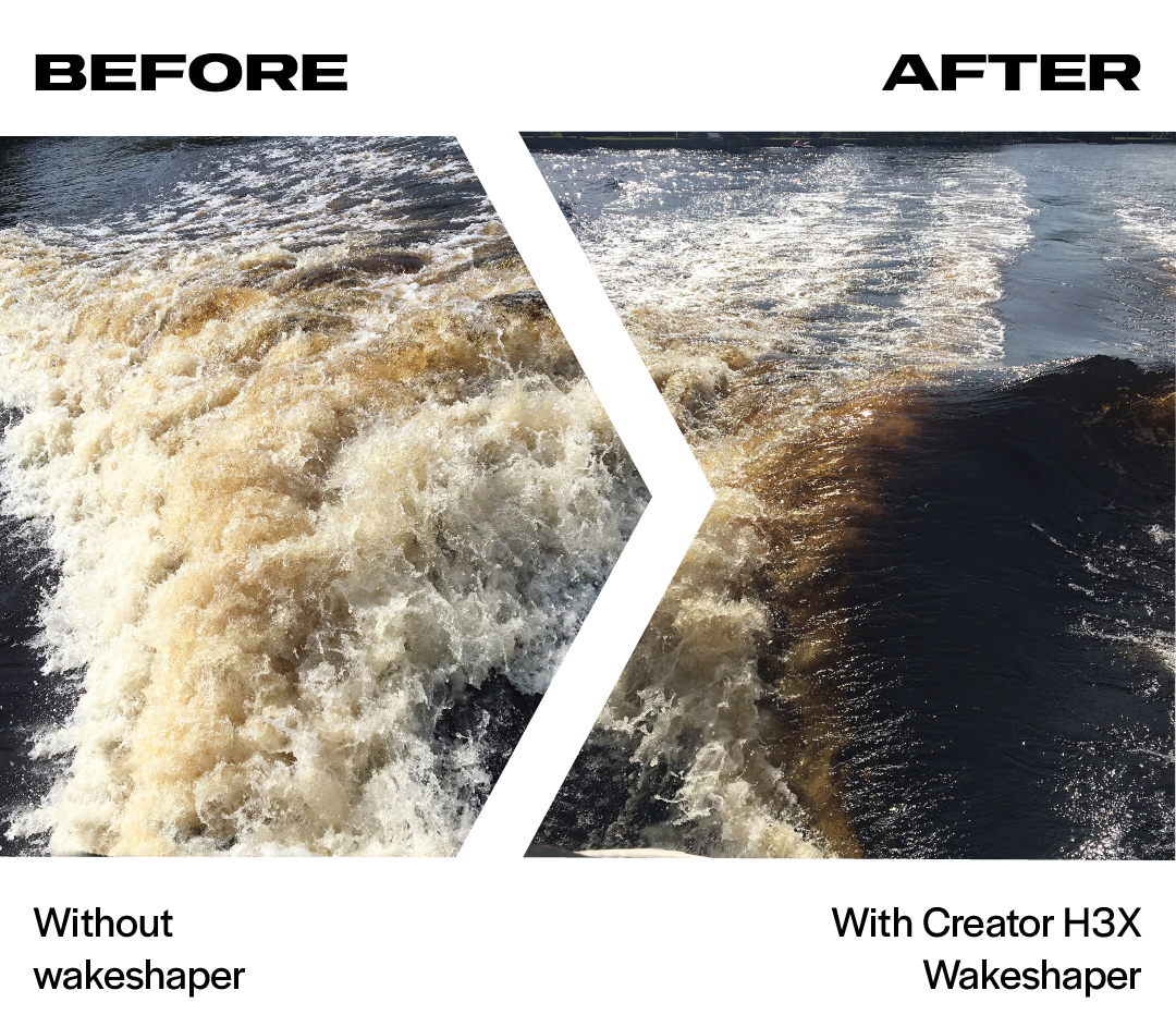 SWELL Wakesurf Creator H3X Plus - Patented Extending Rotating Face and Texture