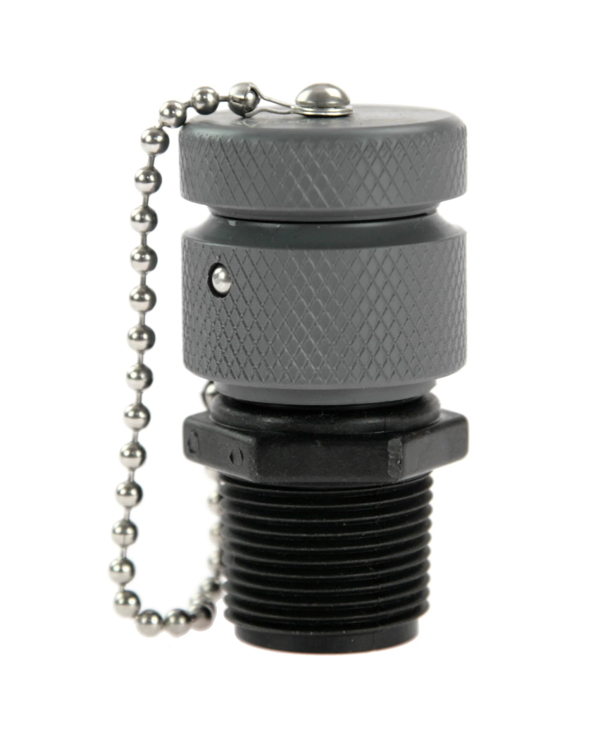 Universal 1-inch Tsunami pump adapter compatible with SWELL ballast bags for wake boat ballast filling and draining