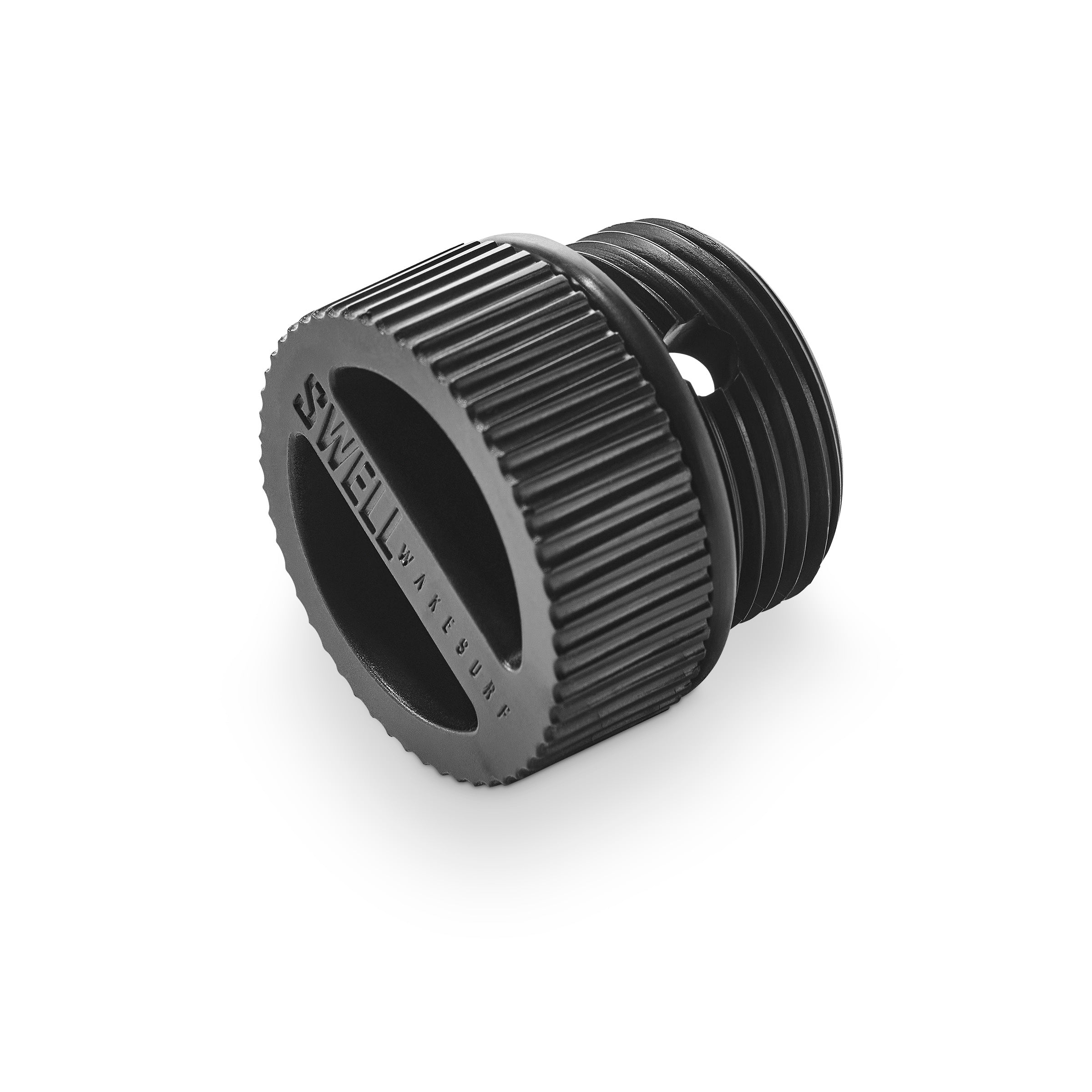 SWELL Core Ballast Bag Air Release Plug angled view – easy-turn design to release air during manual filling, compatible with multiple ballast brands