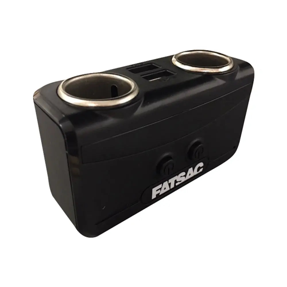 Fatsac - Dual Socket with On-Off Switches and Dual USB Ports Fatsac