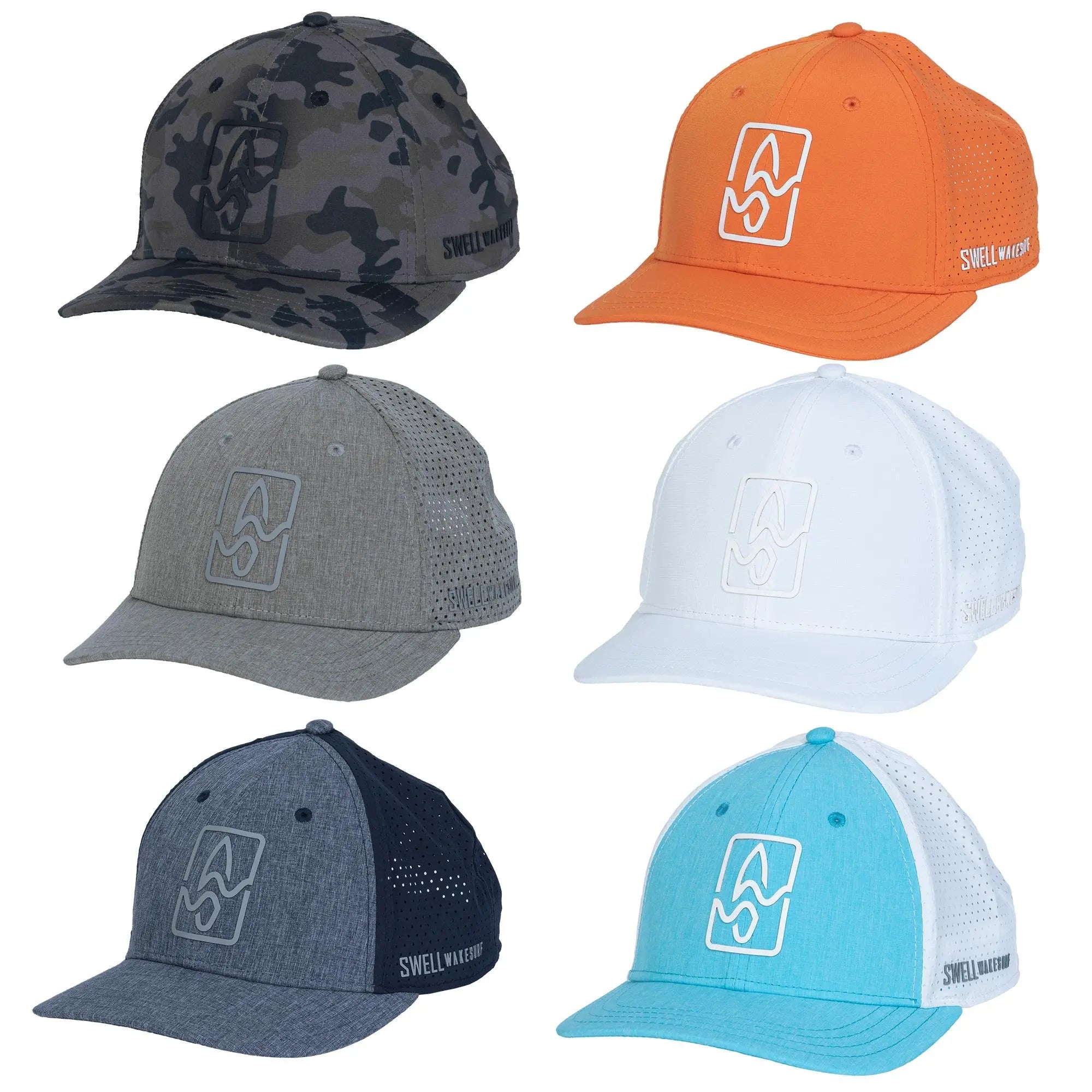 SWELL Wakesurf - 3D Logo Hat - 6 Panel Snapback SWELL Wakesurf