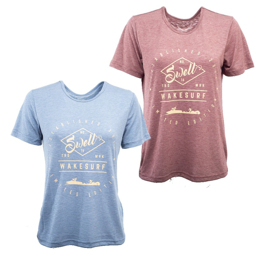 SWELL Wakesurf Classic Shirt - Womens - Tri Blend SWELL Wakesurf