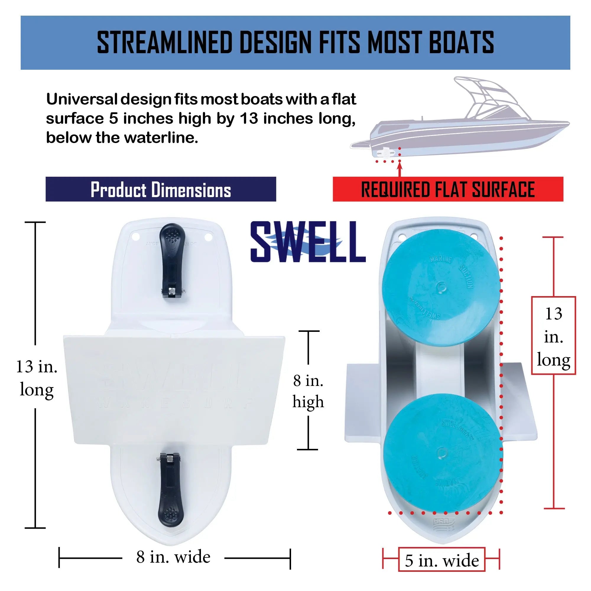 SWELL Wakesurf Creator 2.0 - The Original Suction Shaper SWELL Wakesurf