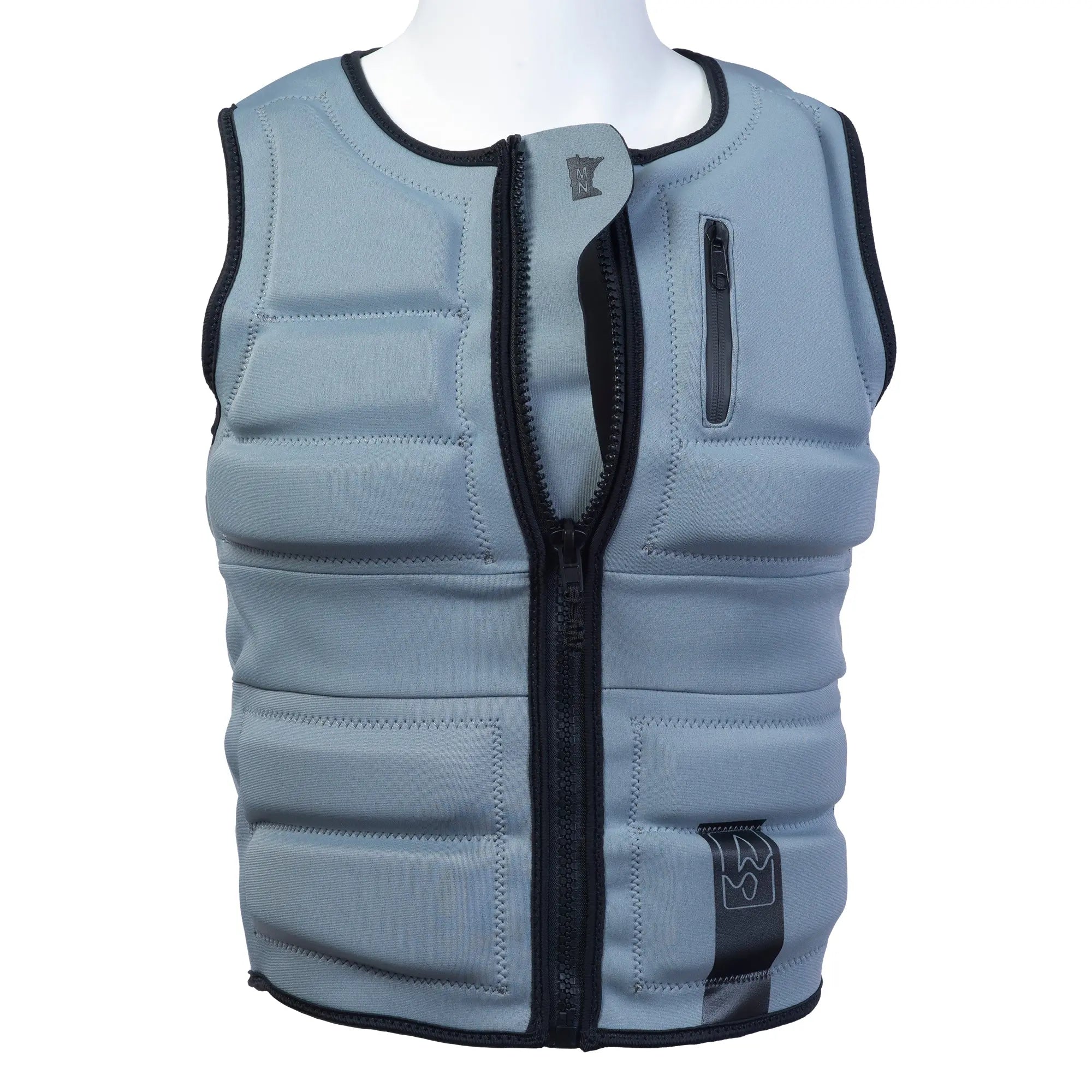 SWELL Wakesurf Vest - Men's Pewter - Ultimate Comfort Neoprene Jacket SWELL Wakesurf