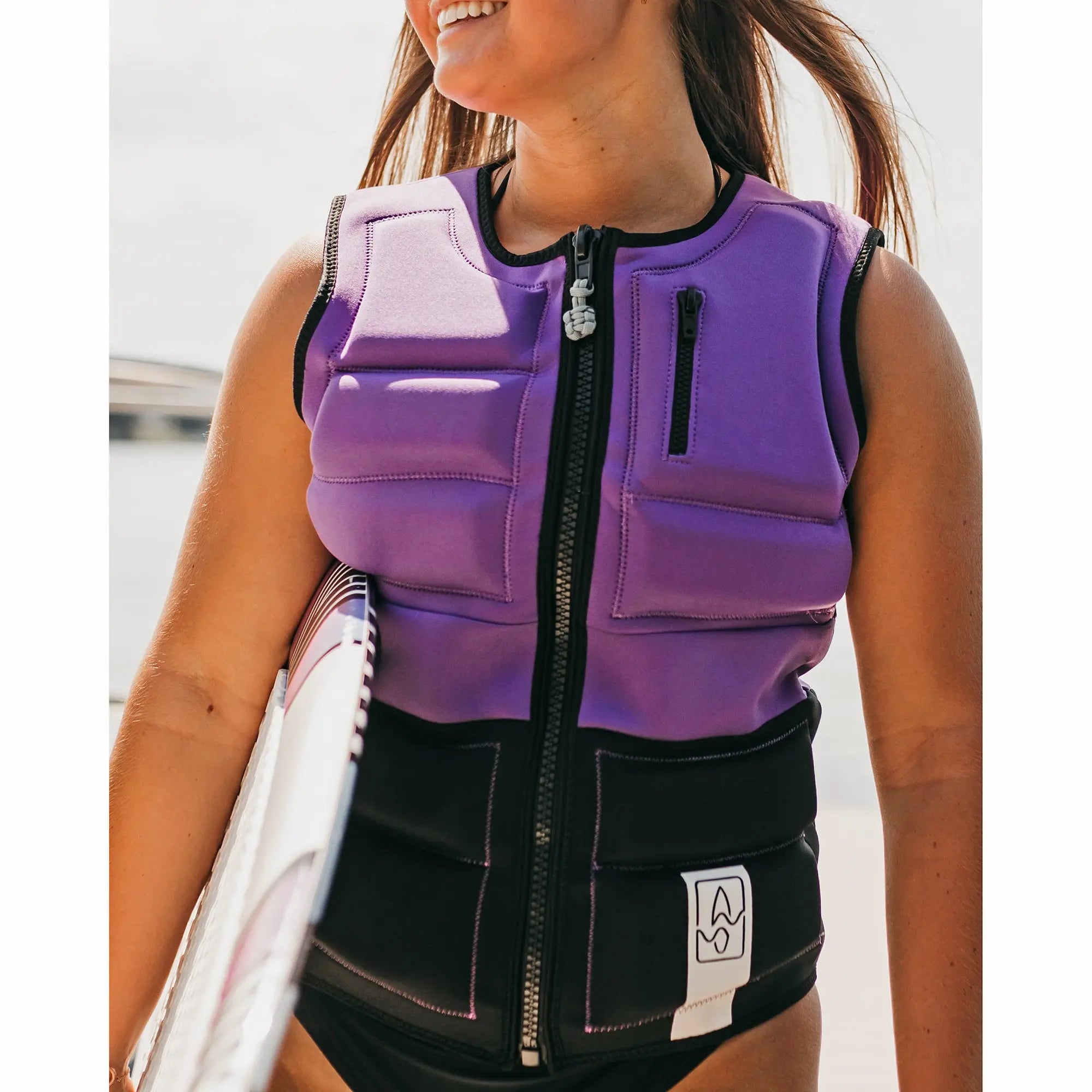 SWELL Wakesurf Vest - Women's Violet - Ultimate Comfort Neoprene Jacket SWELL Wakesurf