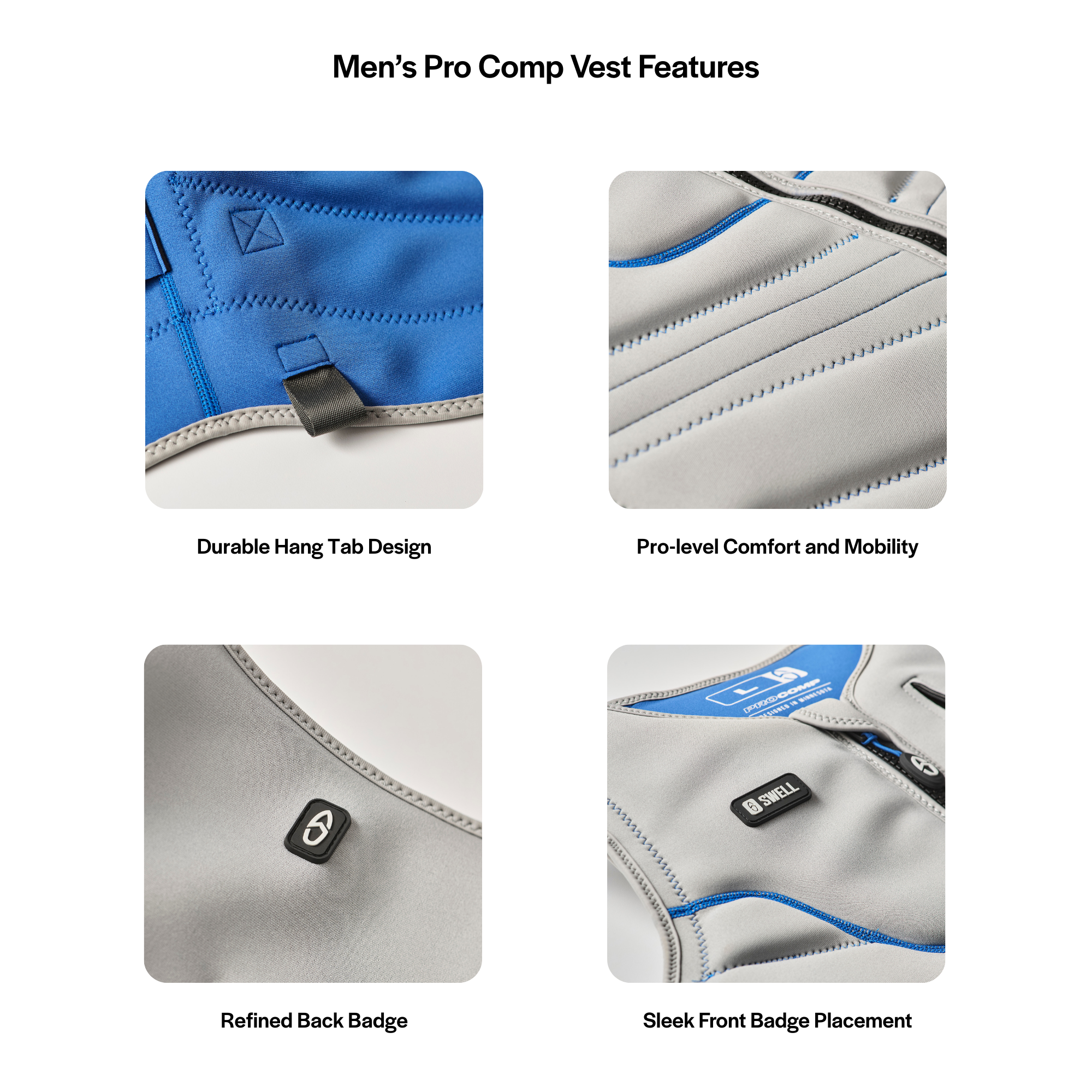 SWELL Pro Comp Vest - Men's Tron -  Neoprene Jacket