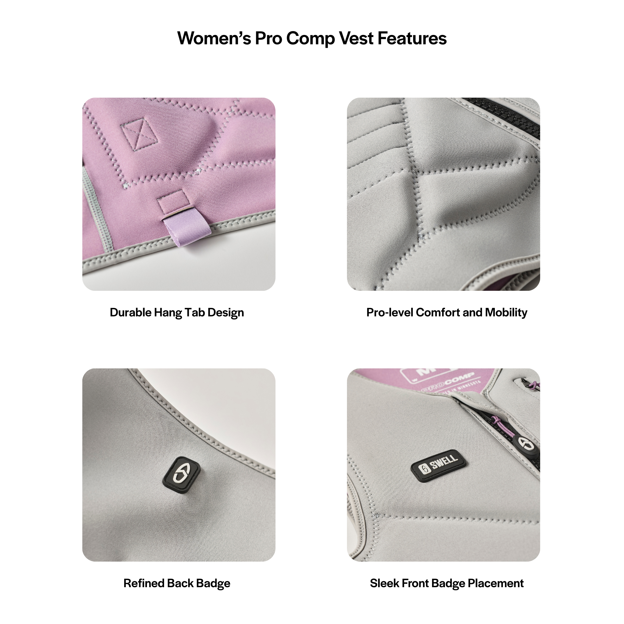 SWELL Pro Comp Vest - Women's Merlot - Neoprene Jacket