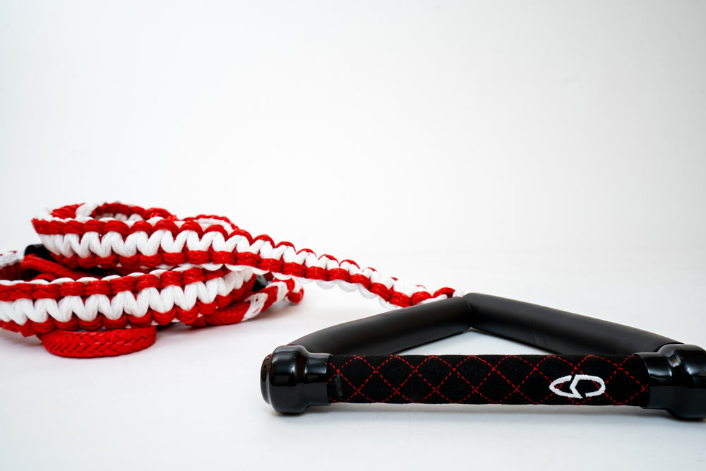 SWELL Wakesurf Premium Braided Wakesurf Rope - 25 ft Adjustable Length ...