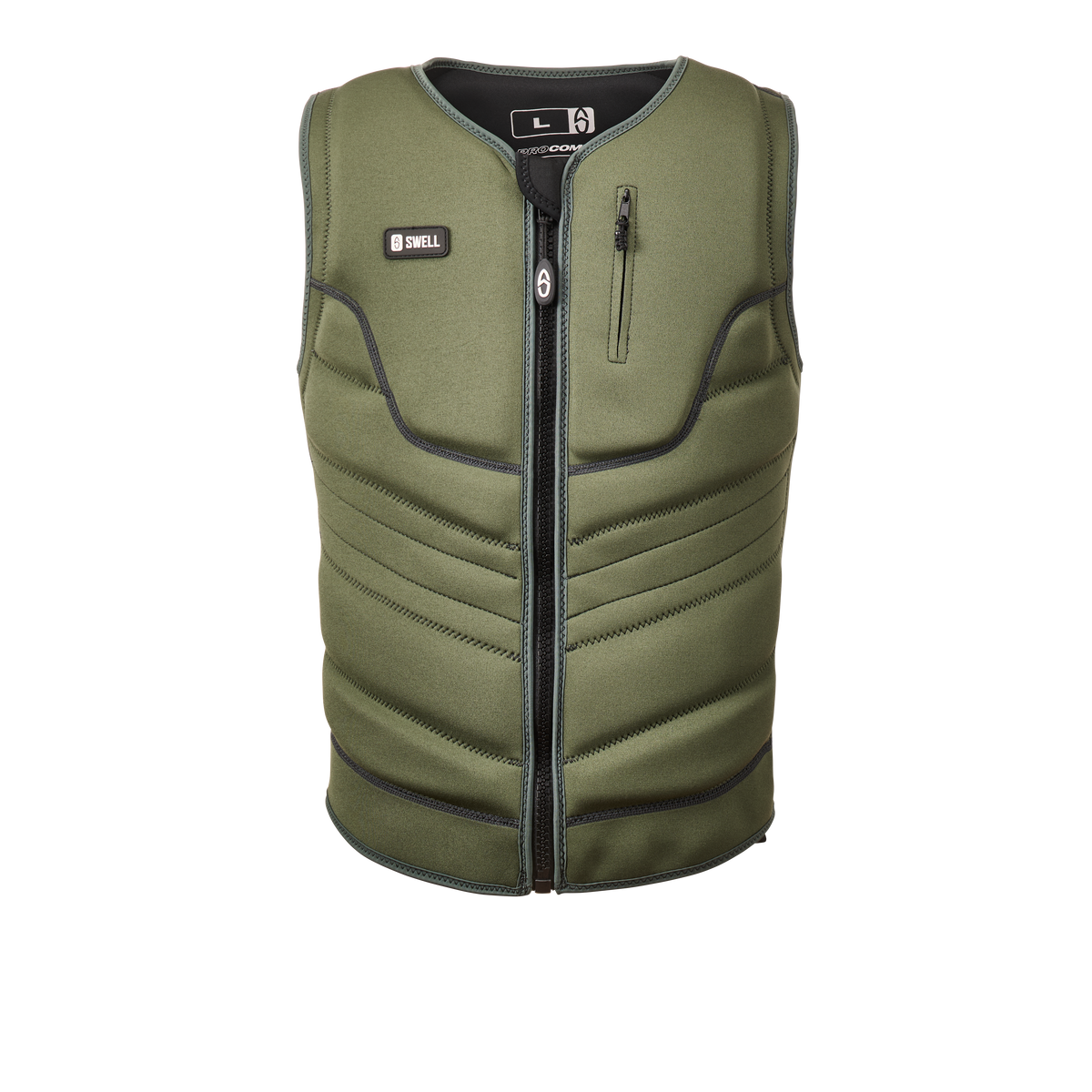 SWELL Pro Comp Vest Mens' Large - Moss - Neoprene Jacket