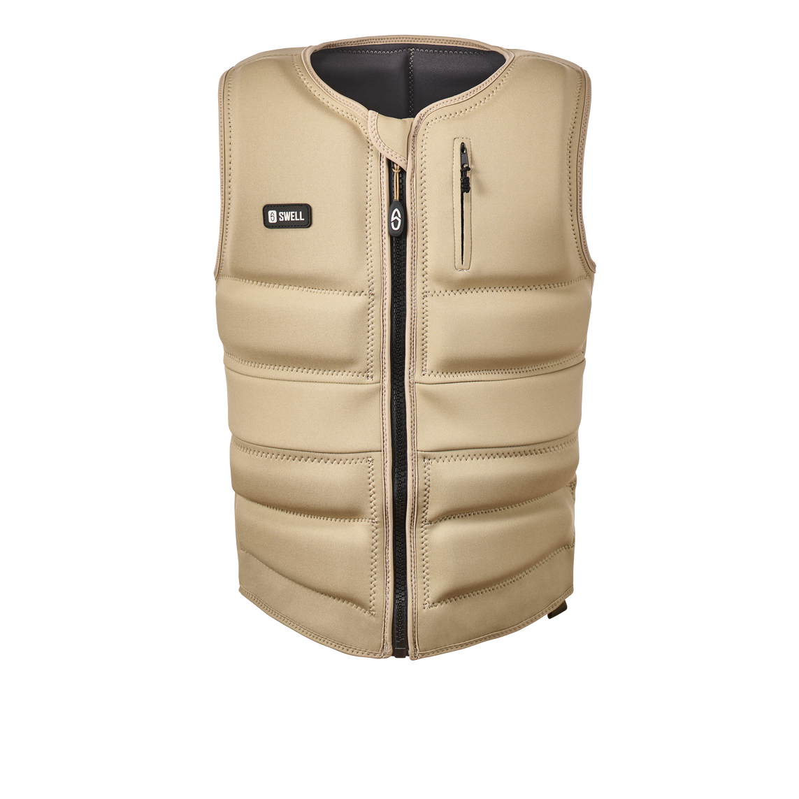 【WAKE】3LAYER Nylon Vest Wakesurf Vest - Men's Dune - Ultimate Comfort Neoprene Jacket