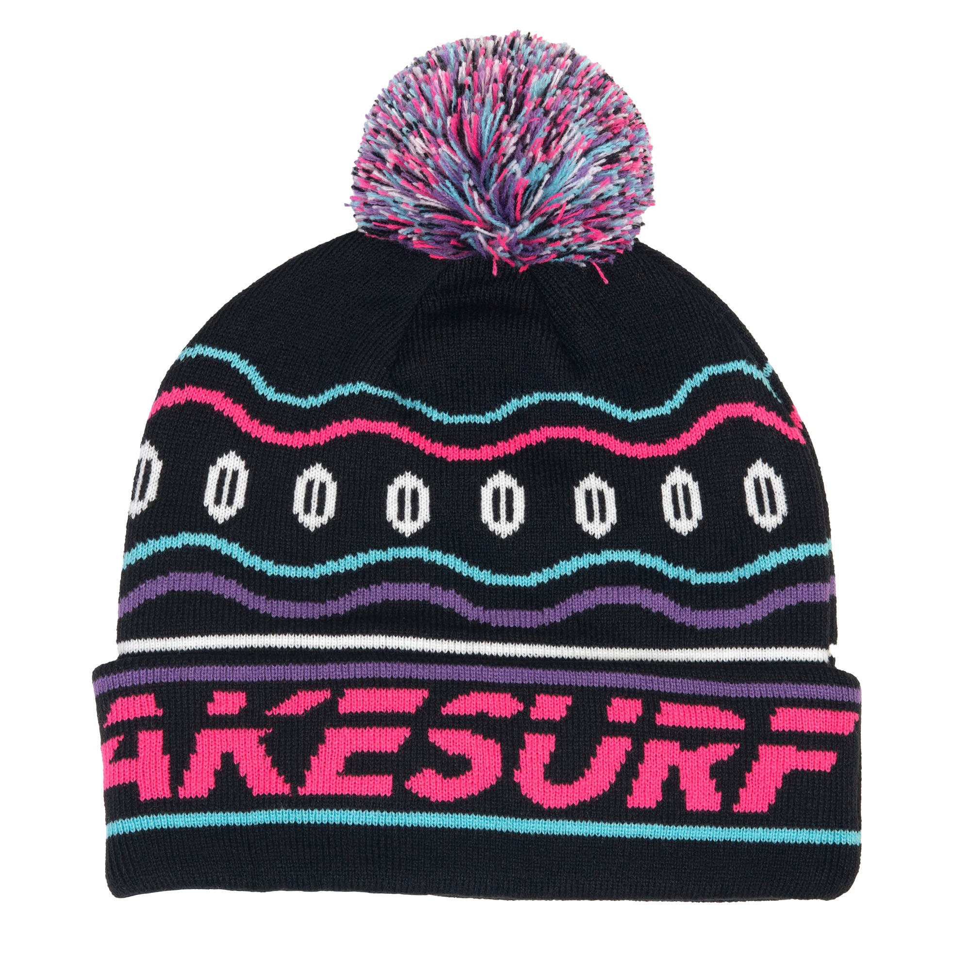 SWELL Wakesurf - Neon Puffer - Winter Pom Beanie - SWELL Wakesurf