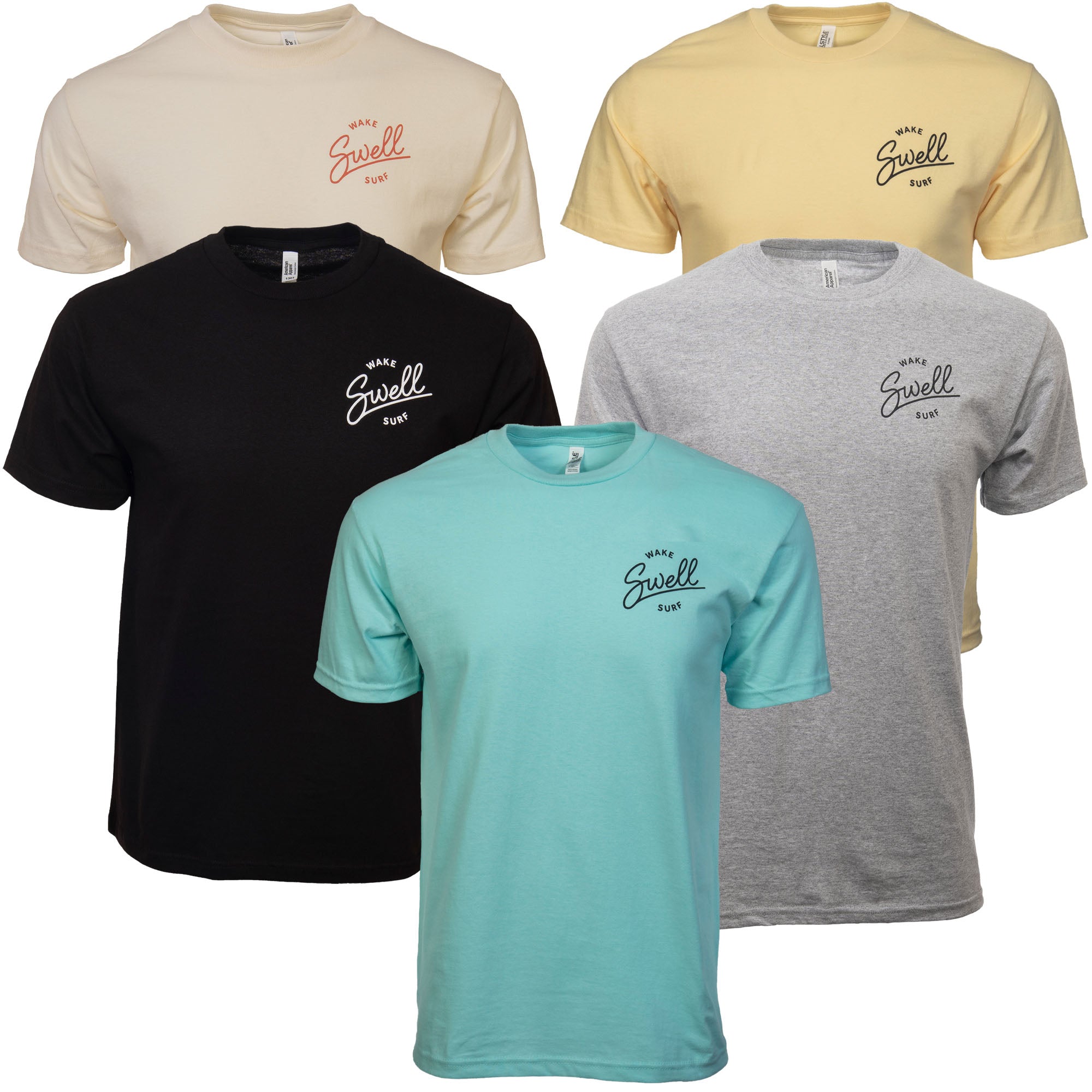 SWELL Wakesurf Co T-Shirt - Classic Fit Cotton Tee - SWELL Wakesurf