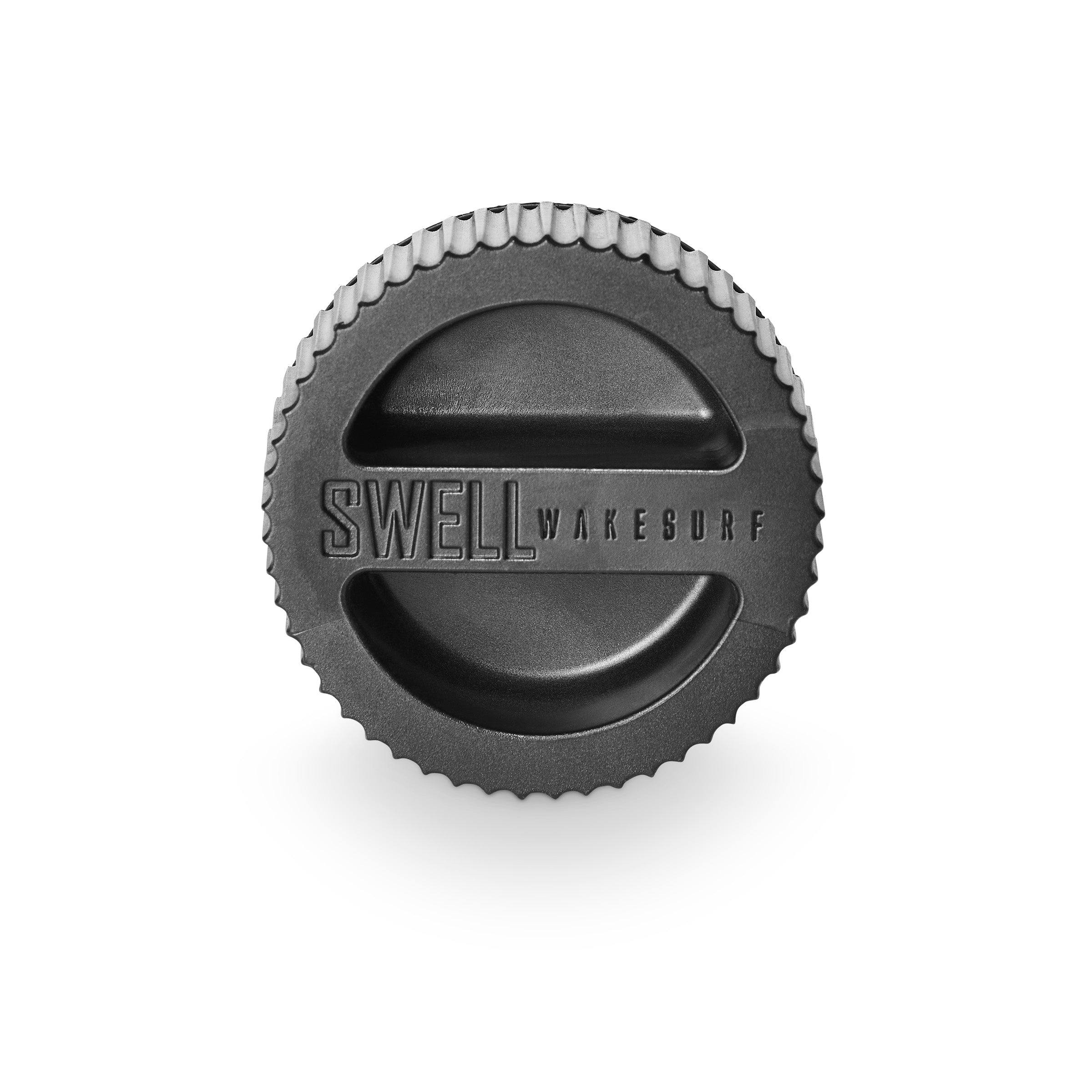SWELL Core Ballast Bag Air Release Plug close-up – durable replacement plug with O-ring seal, works with 1" NPT ballast bag fittings
