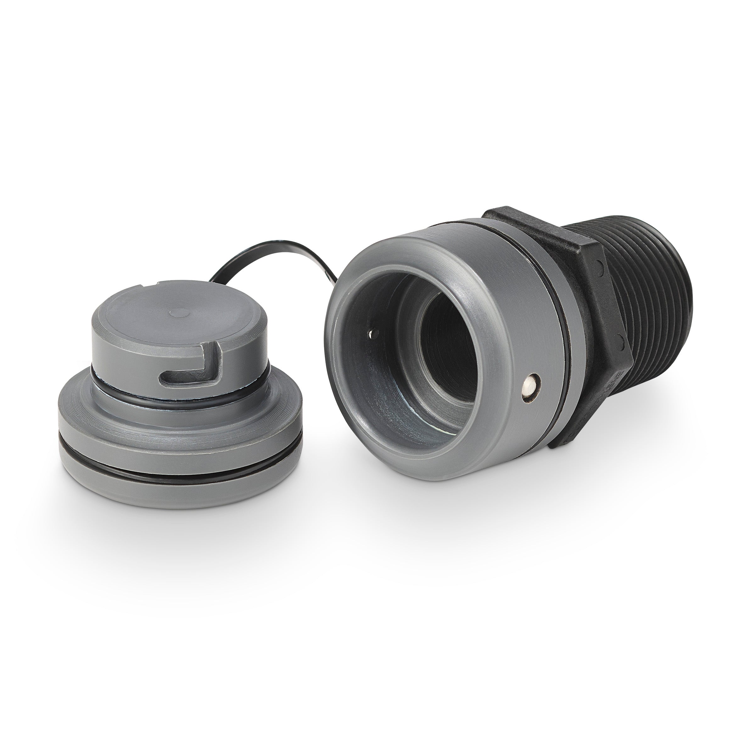 SWELL Universal 1" Tsunami Pump Adapter side view – durable fitting for Tsunami ballast pumps, compatible with SWELL and other ballast bag brands