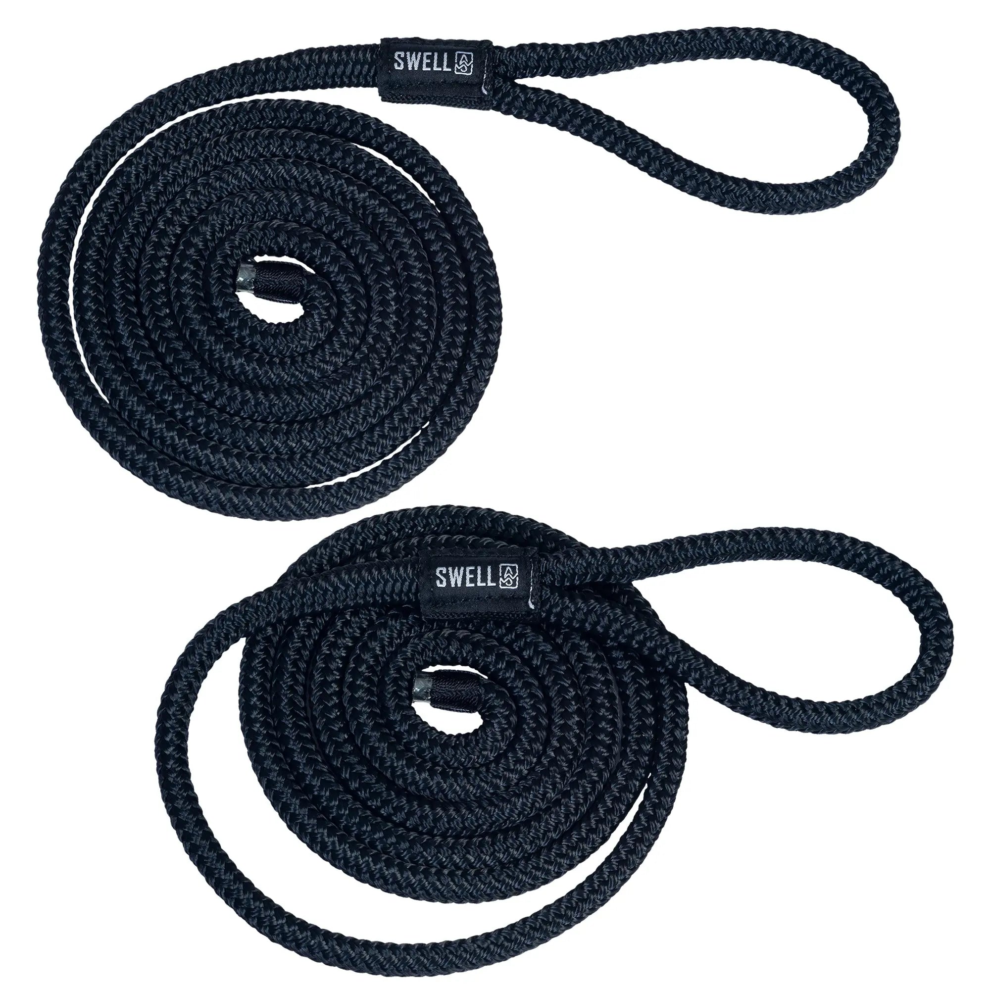 SWELL Wakesurf - Double Braided Fender Line 6 ft. 3/8 in. - 2-Pack SWELL Wakesurf