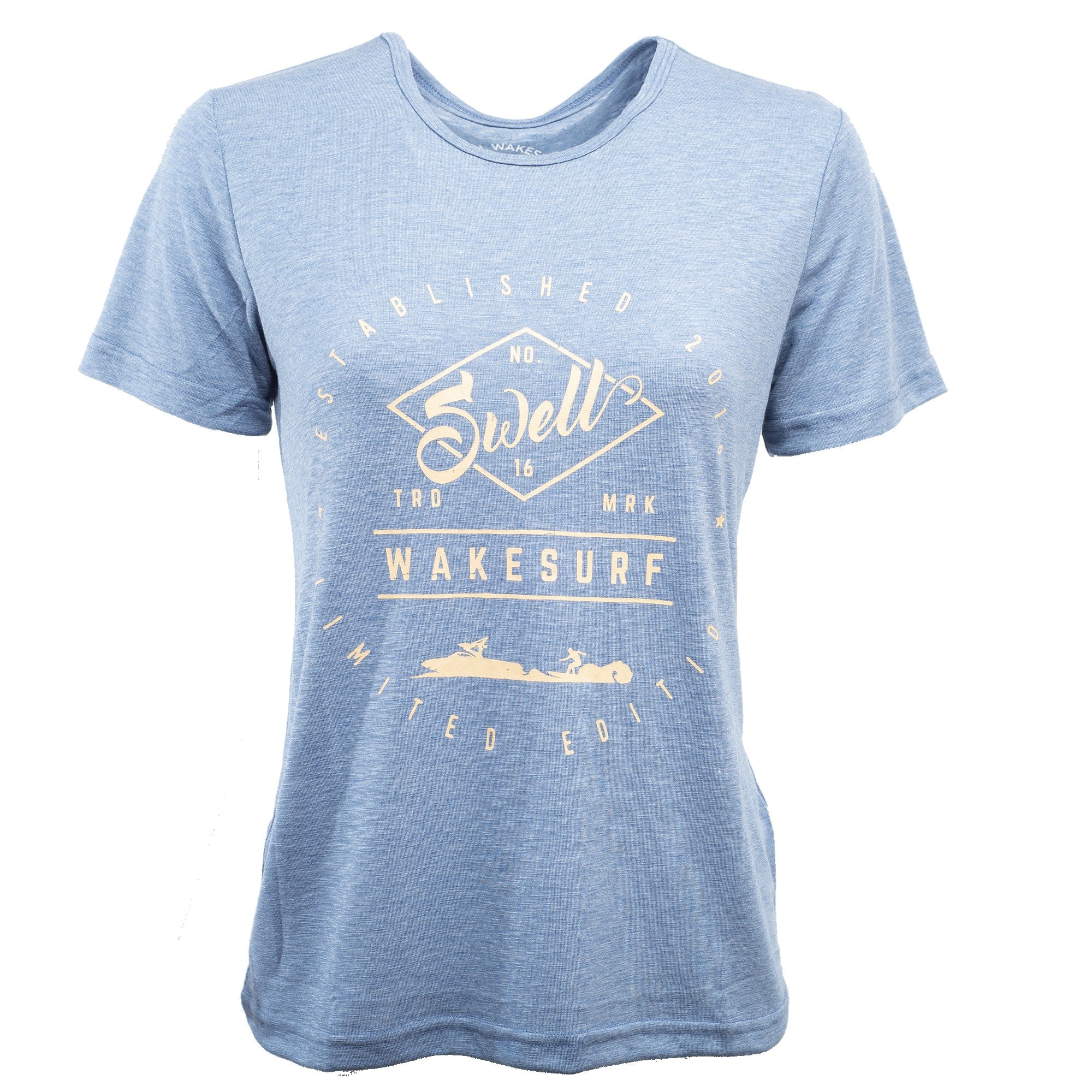SWELL Wakesurf Classic Shirt -  Womens - Tri Blend SWELL Wakesurf