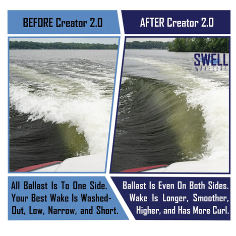 SWELL Wakesurf Creator 2.0 - The Original Suction Shaper SWELL Wakesurf