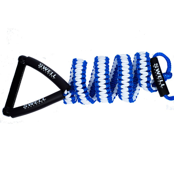 SWELL Wakesurf Premium Braided Wakesurf Rope - 25 ft Adjustable Length ...
