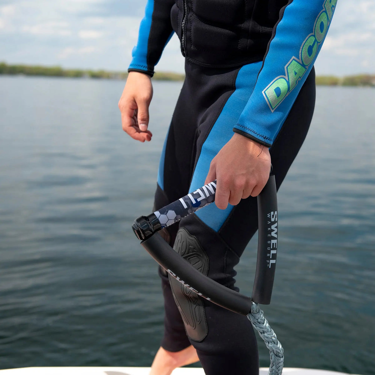 Wake Loop Style Rope Reel SWELL Wakesurf Pro Wakesurf Rope - 24 ft Adjustable Length | SWELL Wakesurf