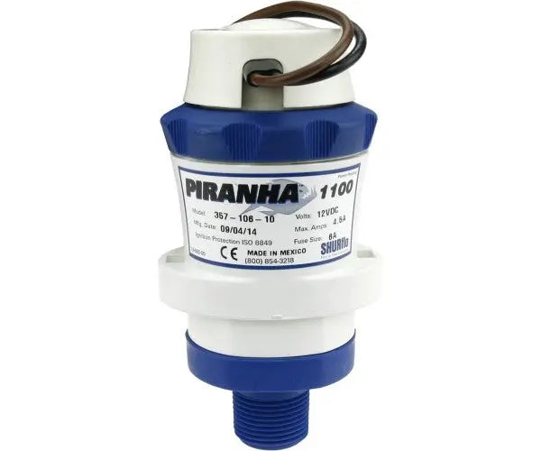 Shurflo Piranha 1100 GPH Aerator Pump 153lbs/min - 1" Ballast Fitting Shurflo