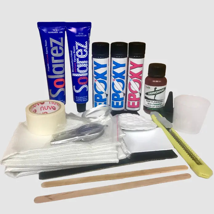 Solarez Epoxy Pro Travel Kit - Complete Major And Minor Ding Repair Kit Solarez