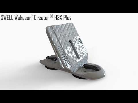SWELL Wakesurf Creator H3X Plus - Patented Extending Rotating Face and Texture
